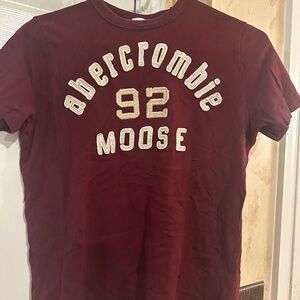 Abercrombie & Fitch Maroon Crewneck Sweater